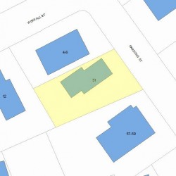 51 Parsons St, Newton, MA 02465 plot plan