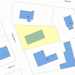 14 Thornton St, Newton, MA 02458 plot plan