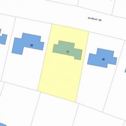 92 Fairway Dr, Newton, MA 02465 plot plan