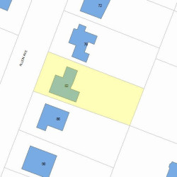 82 Allen Ave, Newton, MA 02468 plot plan