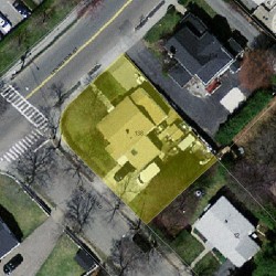 138 Lexington St, Newton, MA 02466 aerial view