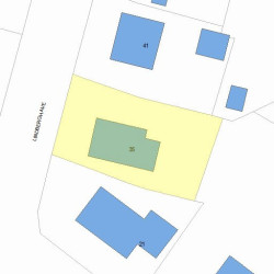 35 Lindbergh Ave, Newton, MA 02465 plot plan