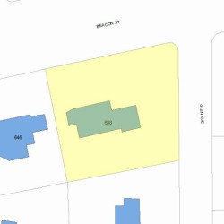 638 Beacon St, Newton, MA 02459 plot plan