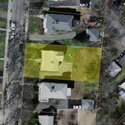66 Cloverdale Rd, Newton, MA 02461 aerial view