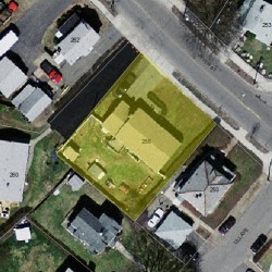 256 River St, Newton, MA 02465 aerial view