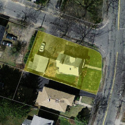 147 Cherry St, Newton, MA 02465 aerial view