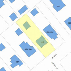 1597 Centre St, Newton, MA 02461 plot plan
