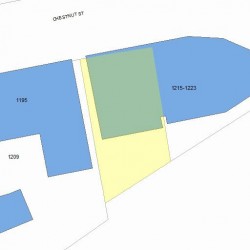 1211 Chestnut St, Newton, MA 02465 plot plan