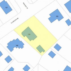 138 Allerton Rd, Newton, MA 02459 plot plan