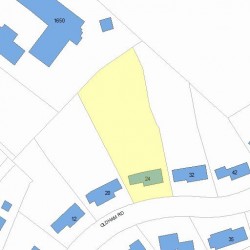 24 Oldham Rd, Newton, MA 02465 plot plan