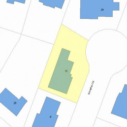 16 Shuman Cir, Newton, MA 02459 plot plan