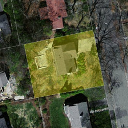 33 Hickory Cliff Rd, Newton, MA 02464 aerial view