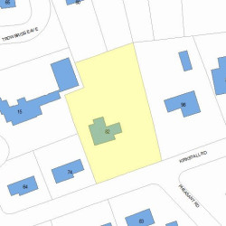 82 Kirkstall Rd, Newton, MA 02460 plot plan