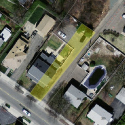 299 River St, Newton, MA 02465 aerial view