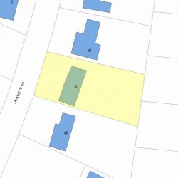 40 Lafayette Rd, Newton, MA 02462 plot plan