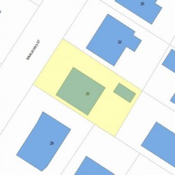 28 Marlboro St, Newton, MA 02458 plot plan