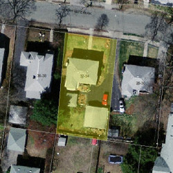 32 Gate Park, Newton, MA 02465 aerial view