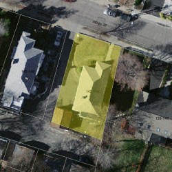 142 Pearl St, Newton, MA 02458 aerial view