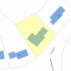 52 Oldham Rd, Newton, MA 02465 plot plan