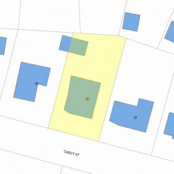 35 Cabot St, Newton, MA 02458 plot plan