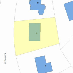 40 Devonshire Rd, Newton, MA 02468 plot plan