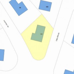 195 Carlton Rd, Newton, MA 02468 plot plan