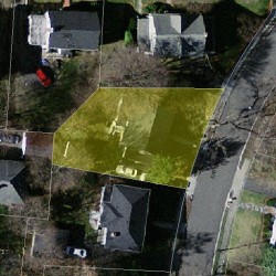 109 Eastbourne Rd, Newton, MA 02459 aerial view