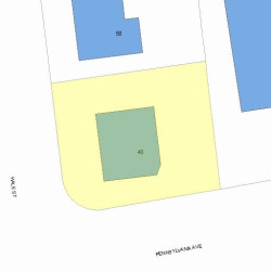 43 Pennsylvania Ave, Newton, MA 02464 plot plan