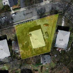 9 Columbia Ave, Newton, MA 02464 aerial view