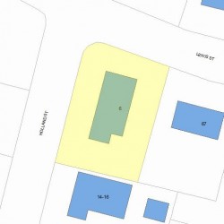 6 Holland St, Newton, MA 02458 plot plan