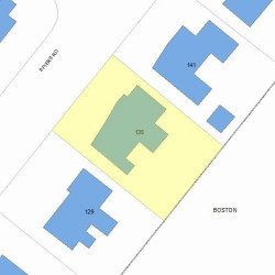 135 Spiers Rd, Newton, MA 02459 plot plan