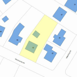 56 Woodland Rd, Newton, MA 02466 plot plan