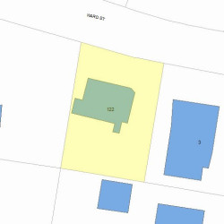 122 Ward St, Newton, MA 02459 plot plan