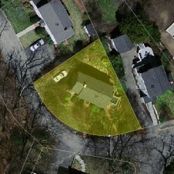 24 Aspen Ave, Newton, MA 02466 aerial view