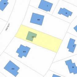 606 Centre St, Newton, MA 02458 plot plan