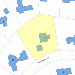 85 Baldpate Hill Rd, Newton, MA 02459 plot plan