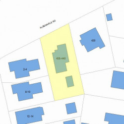 438 Albemarle Rd, Newton, MA 02460 plot plan