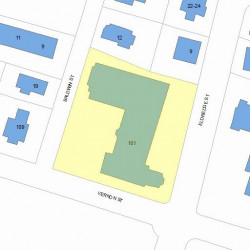 101 Vernon St, Newton, MA 02458 plot plan