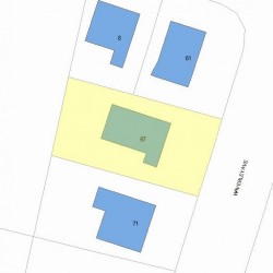 67 Waverley Ave, Newton, MA 02458 plot plan