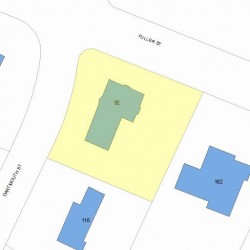 92 Dartmouth St, Newton, MA 02465 plot plan