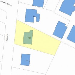 126 Tolman St, Newton, MA 02465 plot plan