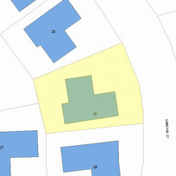 37 Emmons St, Newton, MA 02465 plot plan