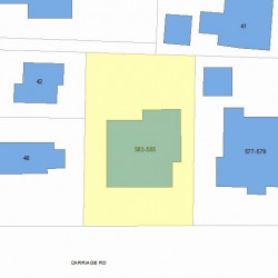 583 Commonwealth Ave, Newton, MA 02459 plot plan