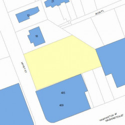 28 Hovey St, Newton, MA 02458 plot plan