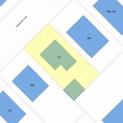 164 Linwood Ave, Newton, MA 02460 plot plan