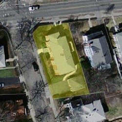 132 Harvard St, Newton, MA 02460 aerial view