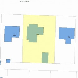 756 Boylston St, Newton, MA 02459 plot plan