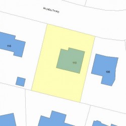 110 Falmouth Rd, Newton, MA 02465 plot plan