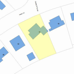 56 Park Ln, Newton, MA 02459 plot plan