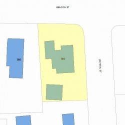 992 Beacon St, Newton, MA 02459 plot plan